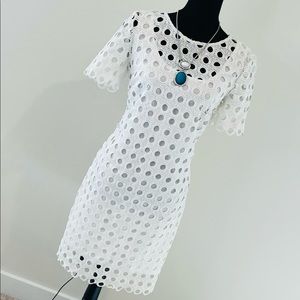 Women midi white dress in size 12